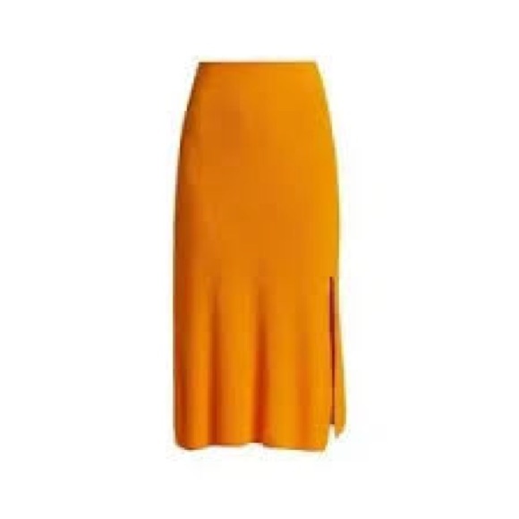 Rag & Bone Orange Midi Pencil Skirt - Picture 3 of 7
